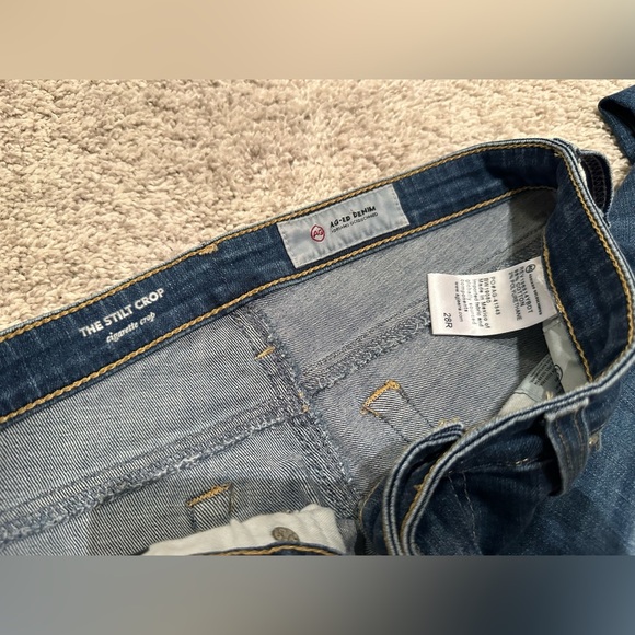 AG Adriano Goldschmied Denim Jeans - The Stilt Crop Cigarette Crop - Size 28 - Picture 4 of 8